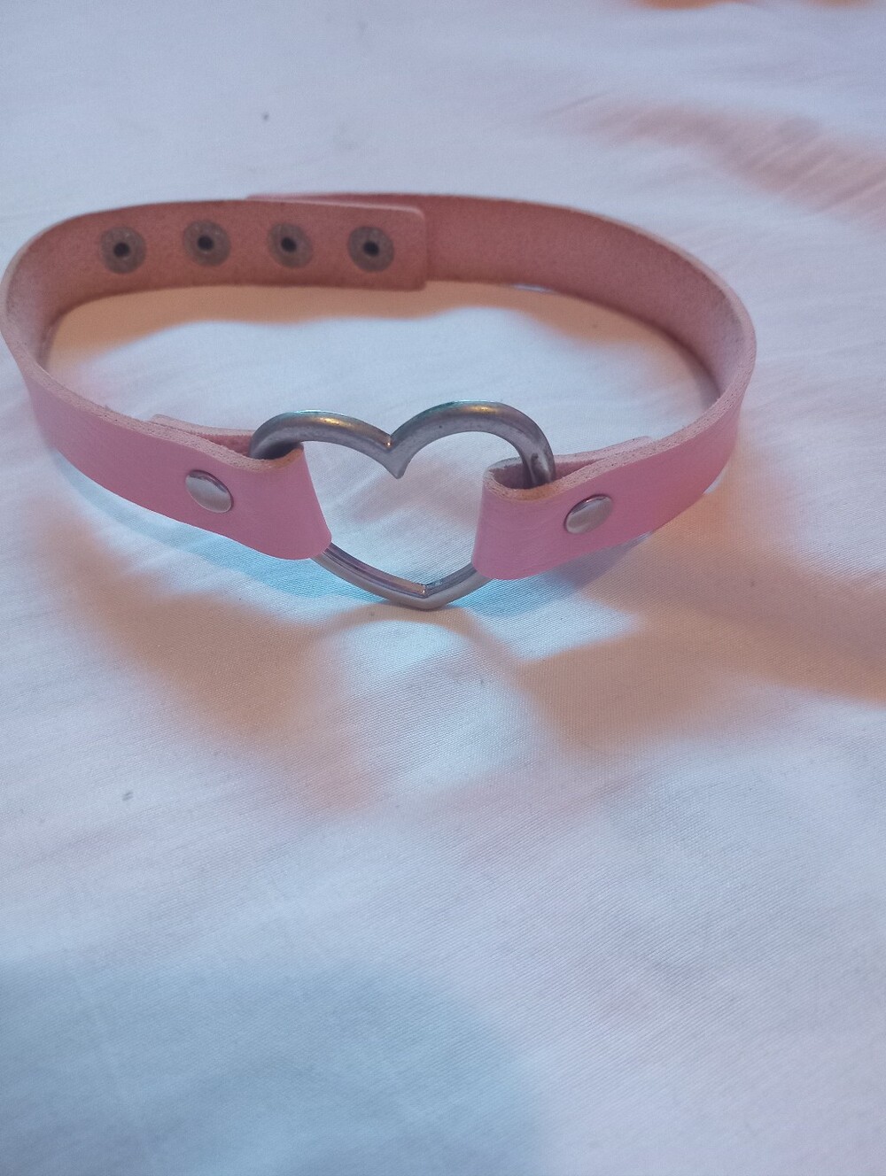 Pink Heart Choker